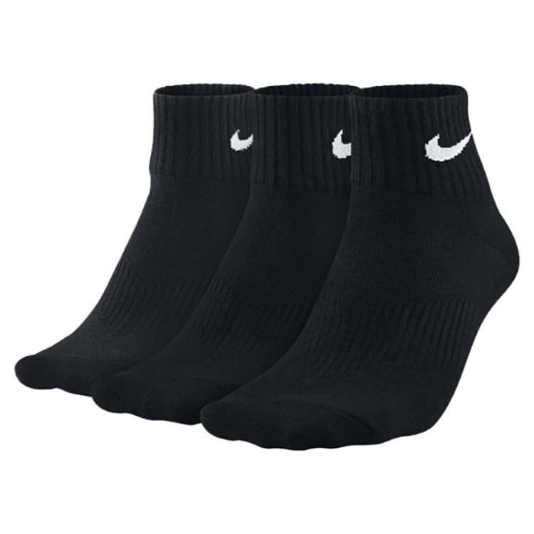 Шкарпетки Nike 3PPK LIGHTWEIGHT QUARTER чорні SX4706-001