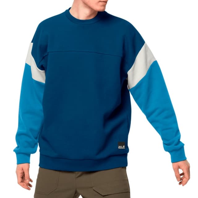 Толстовка мужская Jack Wolfskin 365 Crew M Синяя 1709821-1134