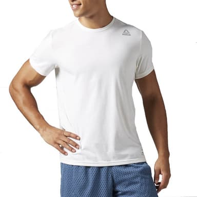 Футболка мужская Reebok LM TEE CHALK белая BJ9648