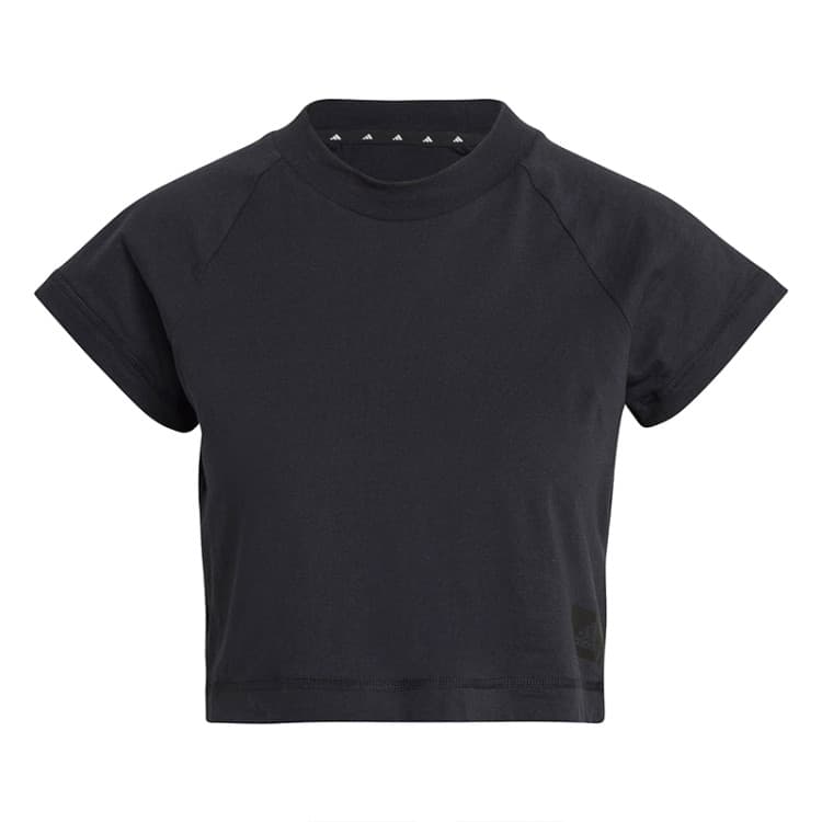 Футболка женская Adidas W Recco Croptee черная GJ5560