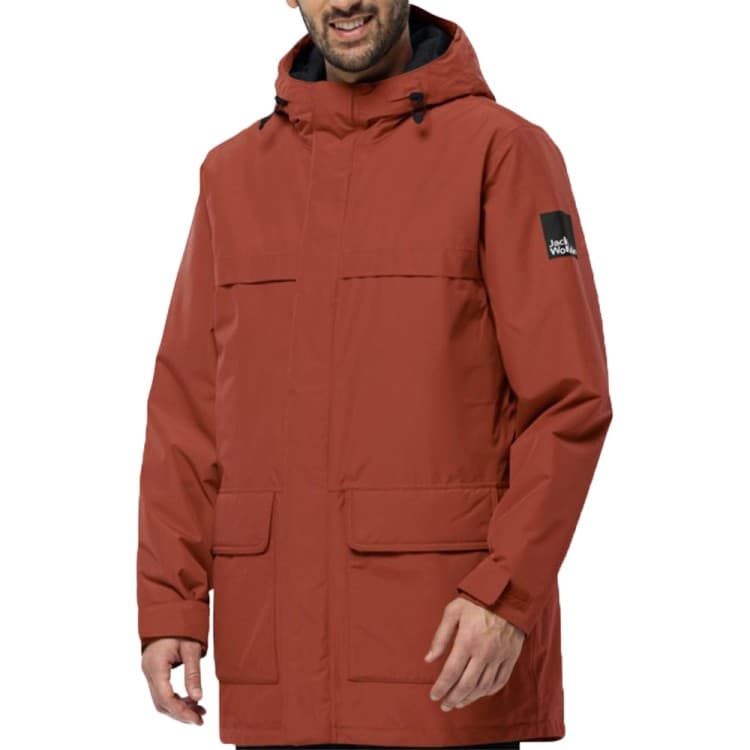 Куртка мужская Jack Wolfskin WINTERLAGER PARKA M оранжевая 1115471-J0126