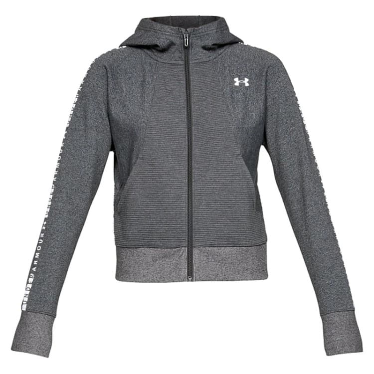 Толстовка женская Under Armour TB Ottoman Fleece FZ серая 1321182-019