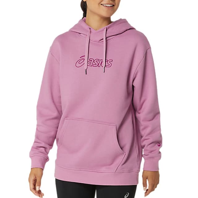 Толстовка женская Asics LOGO OTH HOODIE малиновая 2032C845-500