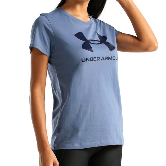 Футболка жіноча Under Armour Live Sportstyle Graphic Ssc синя 1356305-470