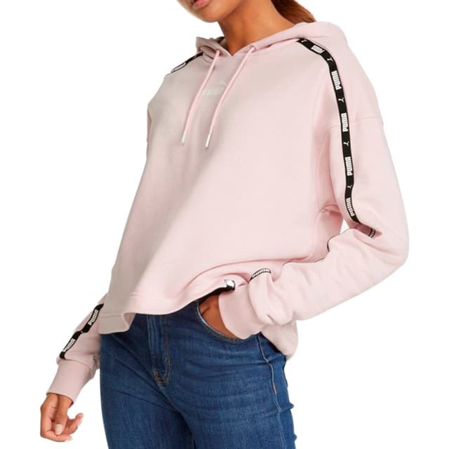 Толстовка жіноча Puma Power Tape Cropped Hoodie рожева 84843116