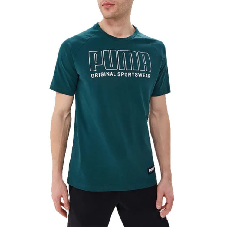 Футболка мужская Puma Athletics Graphic Tee зеленая 85513430
