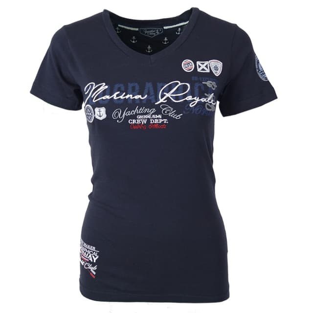 Футболка жіноча Geographical Norway синя SQ642F-450