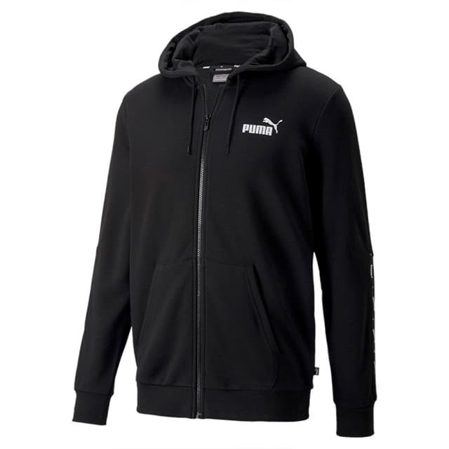 Толстовка мужская Puma Ess+ Tape Full-Zip Hoodie черная 84876801
