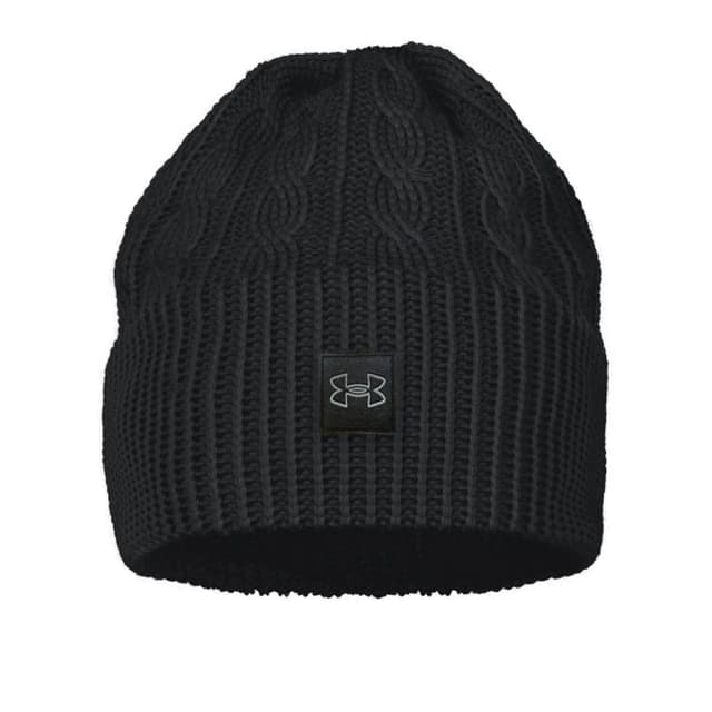 Шапка жіноча Under Armour Halftime Cable Knit Beanie чорна 1379995-001
