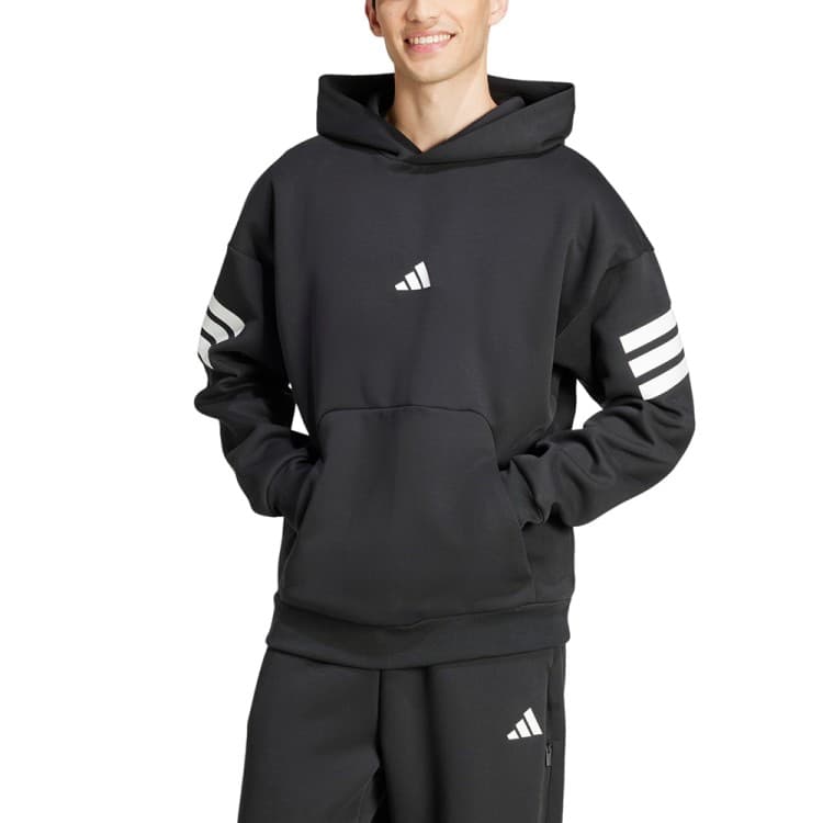 Толстовка чоловіча Adidas M FI 3S HD чорна JD4838