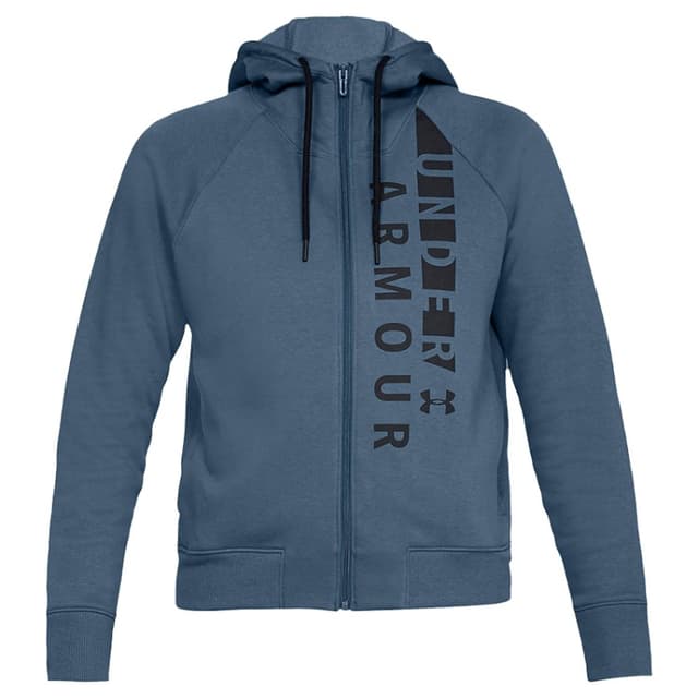Толстовка женская Under Armour Cotton Fleece WM FZ синяя 1321186-414