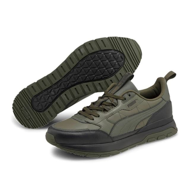 Кросівки чоловічі Puma R78 Trek Lth хакі 38320203