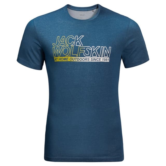Футболка мужская Jack Wolfskin синяя 1806541-1134