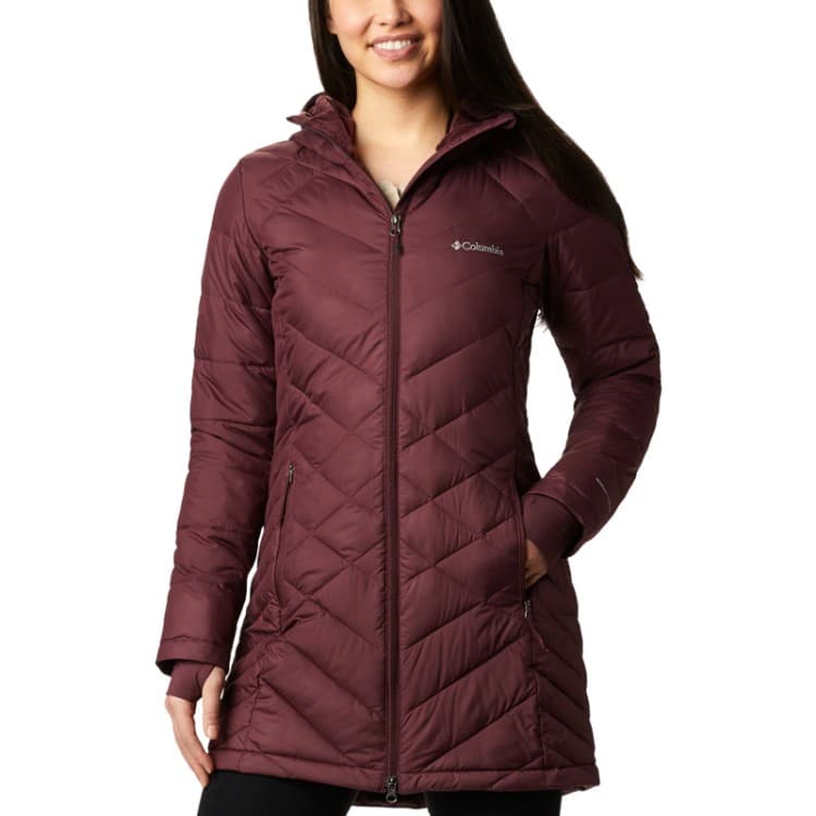 Куртка жіноча Columbia  Heavenly™ Long Hooded Jacket бордова 1738161-671