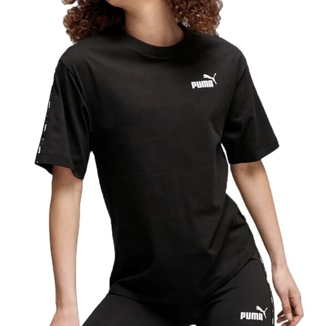 Футболка жіноча Puma ESS TAPE Tee чорна 67599401