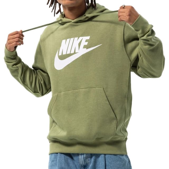 Толстовка чоловіча  Nike M Nsw Club Hoodie Po Bb Gx хакі BV2973-334