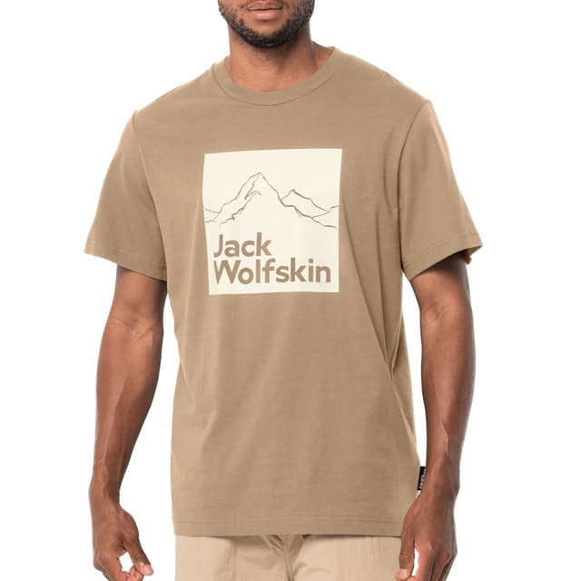 Футболка мужская Jack Wolfskin BRAND T M желтая 1809021-5156