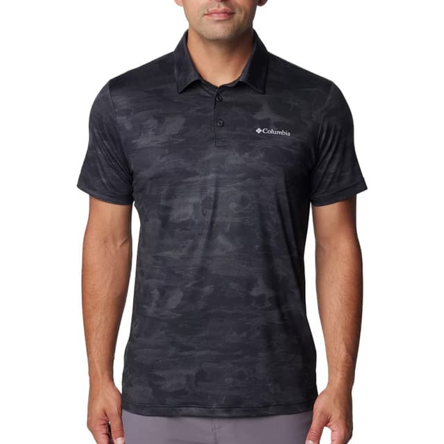 Поло мужское Columbia TECH TRAIL™ NOVELTY POLO черное 2036881-010