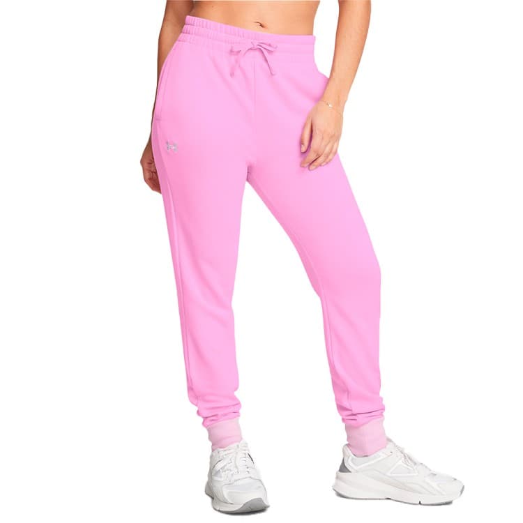 Штани жіночі Under Armour UA Rival Fleece Jogger рожеві 1379438-638