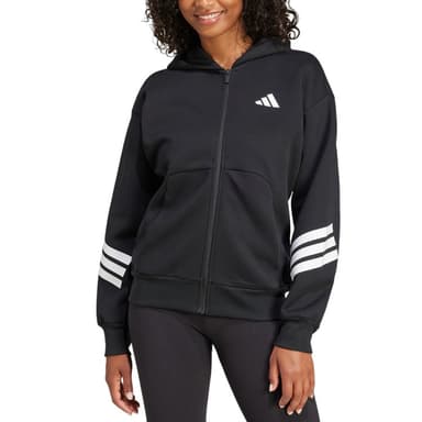 Толстовка жіноча Adidas W FI 3S FZ HD чорна JE0171