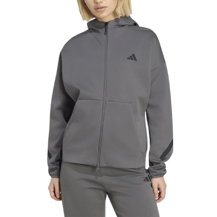 Толстовка жіноча Adidas W Z.N.E. FZ темно-сіра KF6331