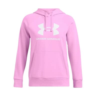 Толстовка жіноча Under Armour UA Rival Fleece Big Logo Hdy рожева 1379501-638
