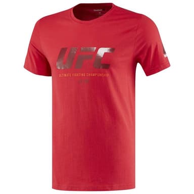Футболка мужская Reebok UFC ULTIMATE FAN LOGO TEE красная BQ9276