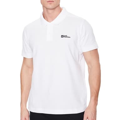 Футболка мужская Jack Wolfskin ESSENTIAL POLO M белая 1809301-5000