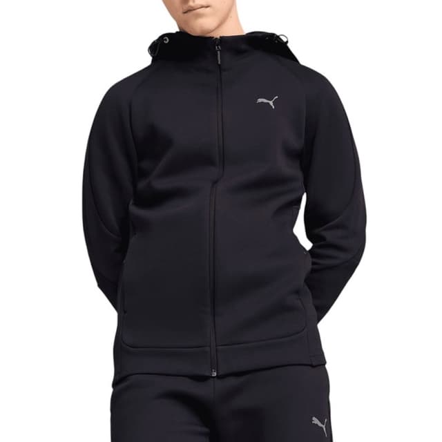 Толстовка чоловіча Puma EVOSTRIPE Full-Zip Hoodie синя 68461316