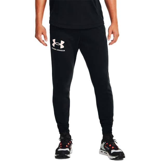Чоловічі штани Under Armour Ua Rival Terry Jogger чорний 1361642-001
