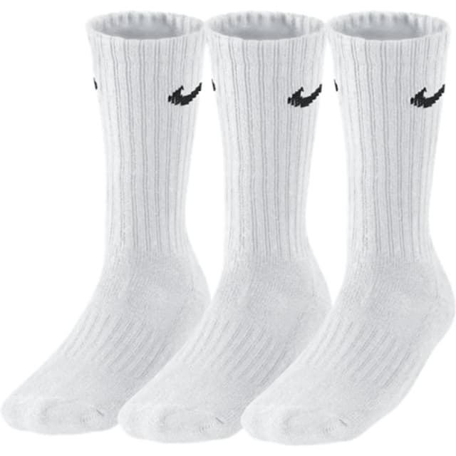 Носки Nike 3PPK Value Cotton Crew белые SX4508-101