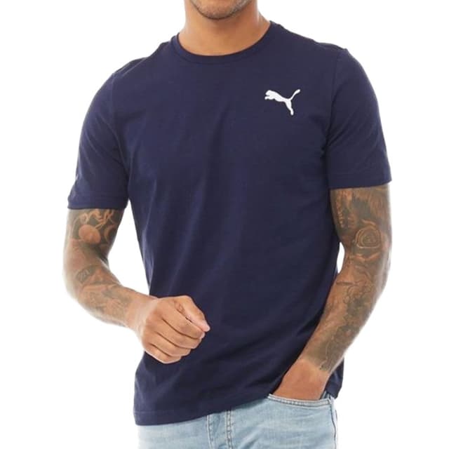 Футболка мужская Puma ESS Small Logo Tee темно-синяя 58666876