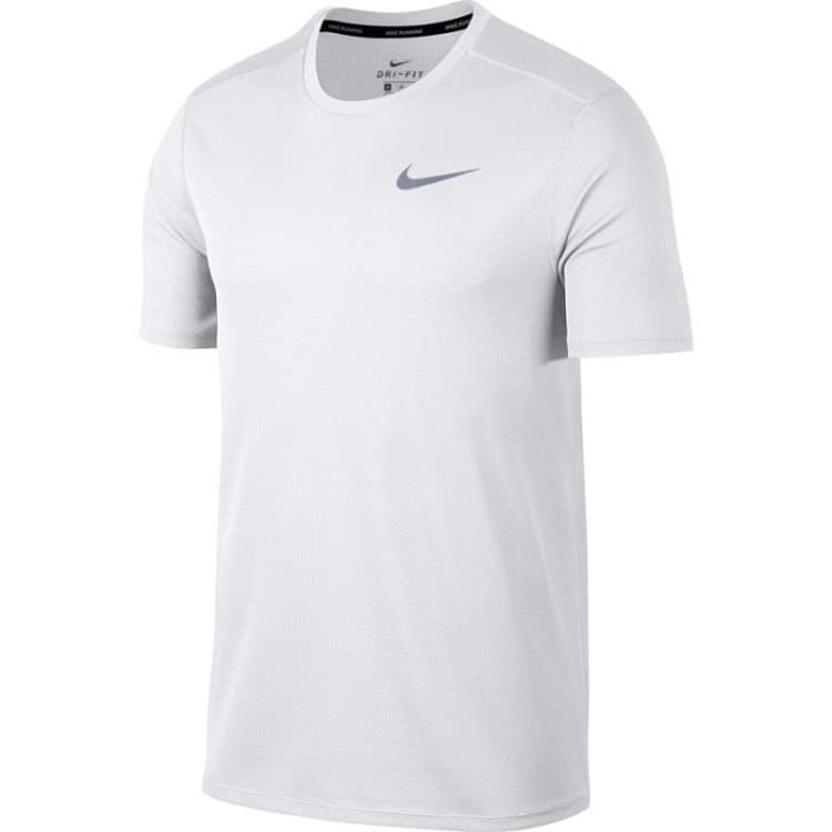 Футболка чоловіча Nike DF BRTHE RUN TOP SS SR біла 904634-100 