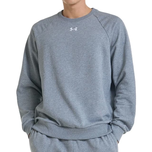 Толстовка чоловіча Under Armour UA Rival Fleece Crew сіра 1379755-025