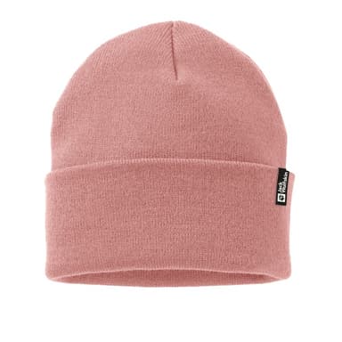 Шапка женская Jack Wolfskin RIB BEANIE розовая 1903892-2949
