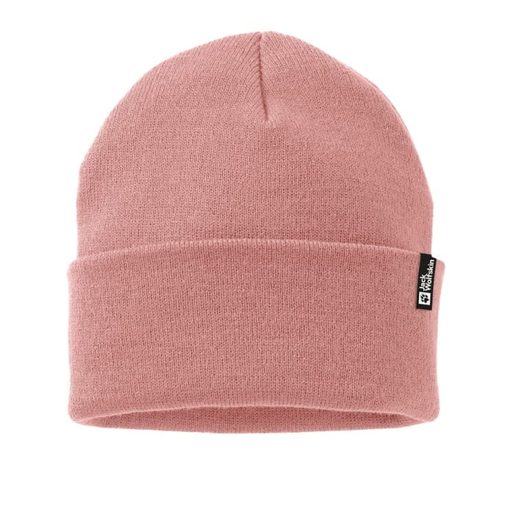 Шапка жіноча Jack Wolfskin RIB BEANIE рожева 1903892-2949