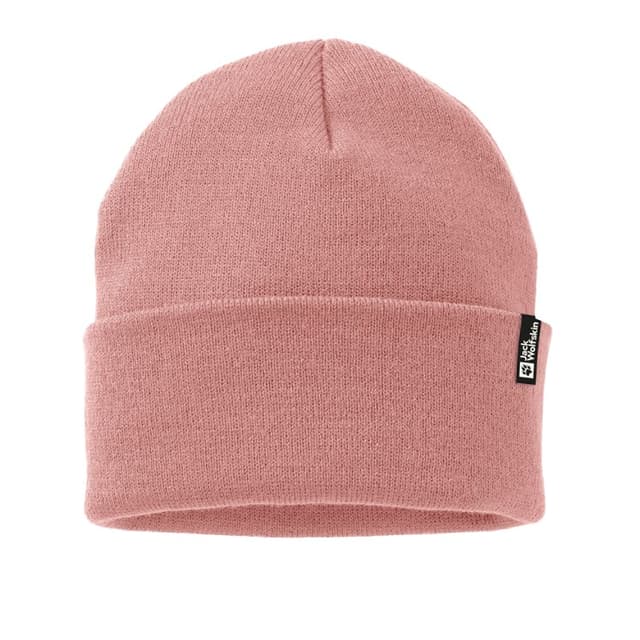 Шапка женская Jack Wolfskin RIB BEANIE розовая 1903892-2949