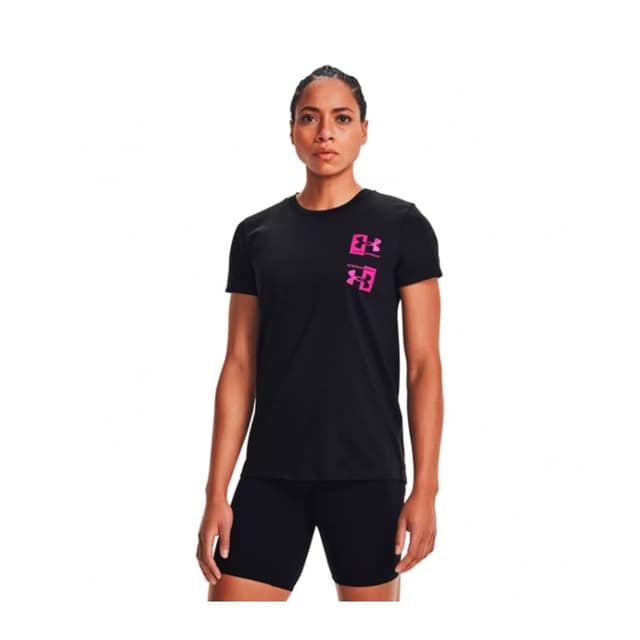 Жіноча футболка Under Armour Live Repeat Hb Ssc чорна 1365136-001