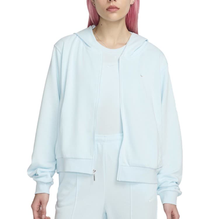 Толстовка жіноча Nike W NSW NK CHLL FT FZ HDY блакитна FN2415-474