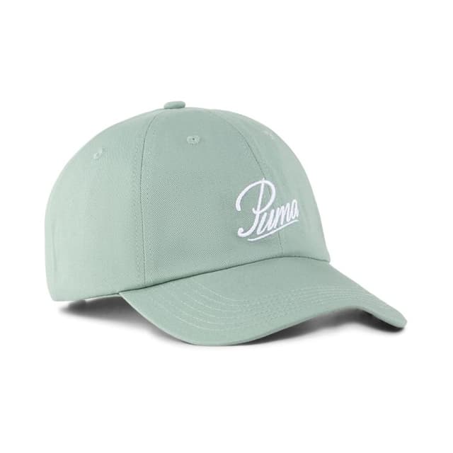 Бейсболка  Puma ESS SCRIPT LOGO Dad Cap зелена 02599603