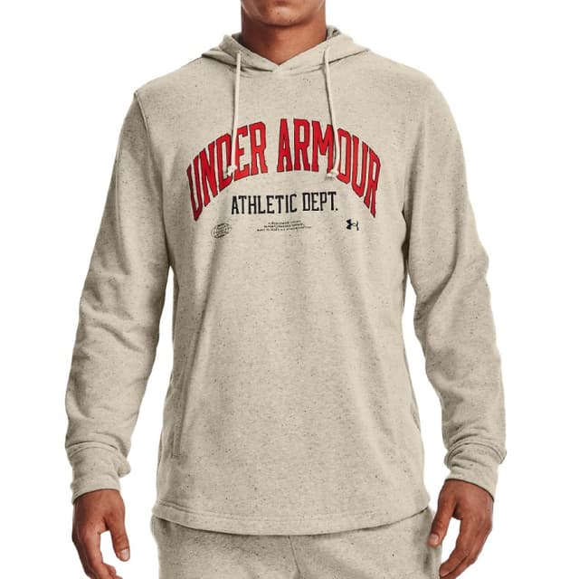 Толстовка мужская Under Armour Ua Rival Try Athlc Dept Hd бежевая 1370354-279
