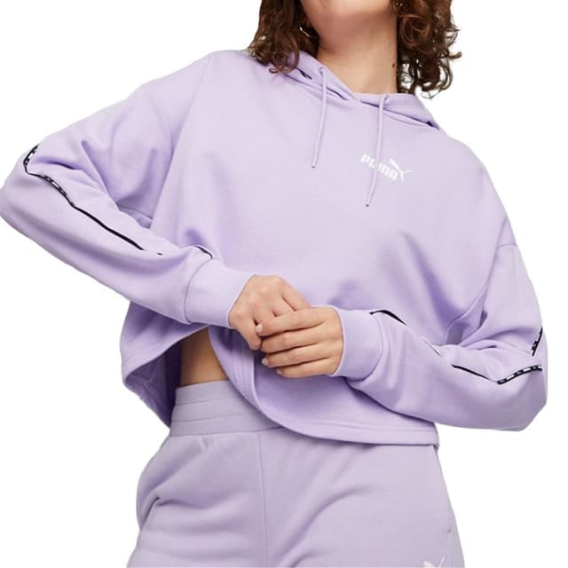 Толстовка жіноча Puma PUMA POWER Tape Hoodie фіолетова 67363225