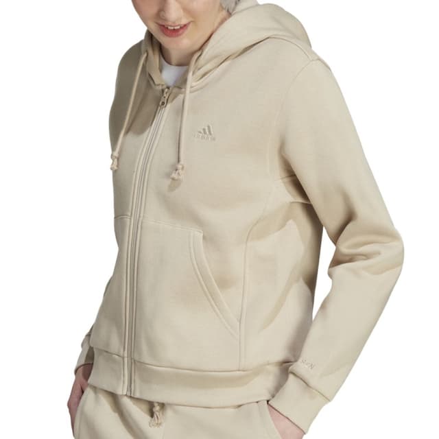 Толстовка жіноча Adidas W ALL SZN FZ HD бежева IM0313