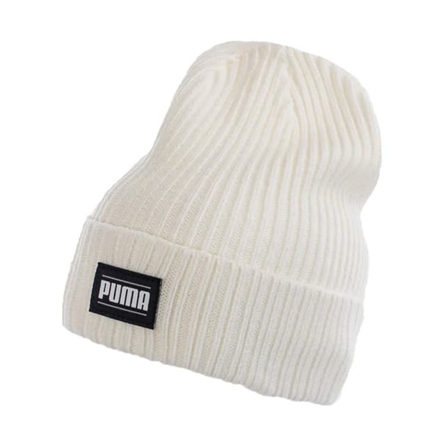Шапка   Puma Ribbed Classic Cuff Beanie белая 02403806