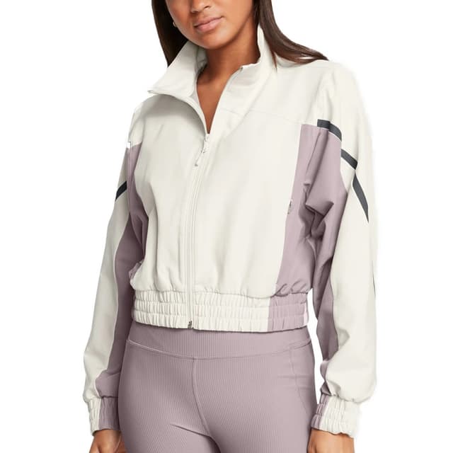 Вітрівка жіноча Under Armour Unstoppable Crop Jacket бежева 1386479-110