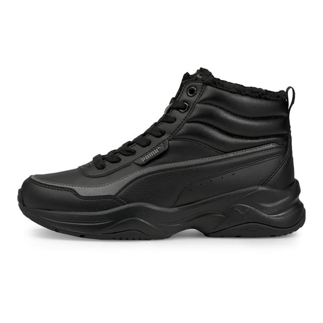 Ботинки женские Puma Cilia Mid Metallic черные 37583502