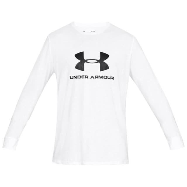 Футболка мужская Under Armour SPORTSTYLE LOGO LS белая 1329283-100