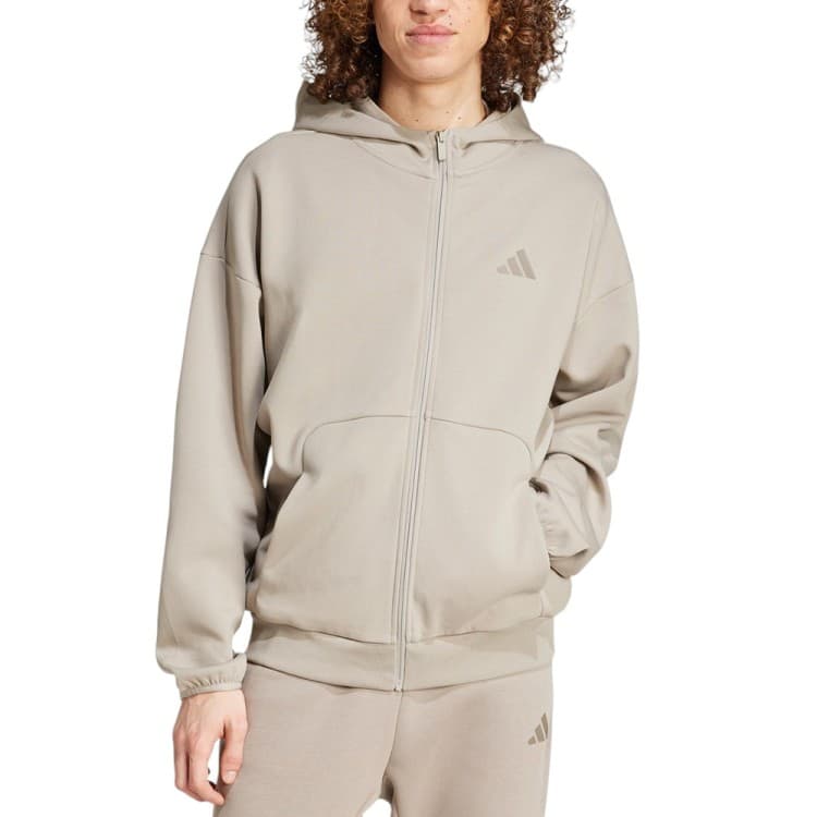 Толстовка мужская Adidas M FI SL FZ бежевая JD4947