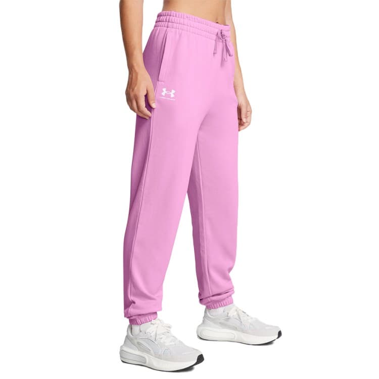 Штани жіночі Under Armour UA Rival Terry Jogger рожеві 1382735-638