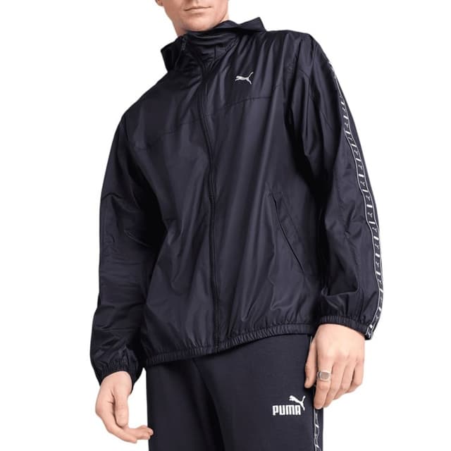 Вітрівка чоловіча Puma ESS Tape Windbreaker чорна 68462916